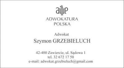 Adwokat Szymon Grzebieluch Kancelaria Adwokacka